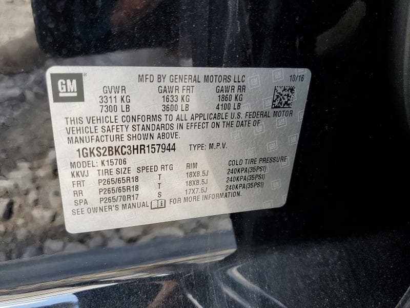2017 GMC YUKON SLT 13