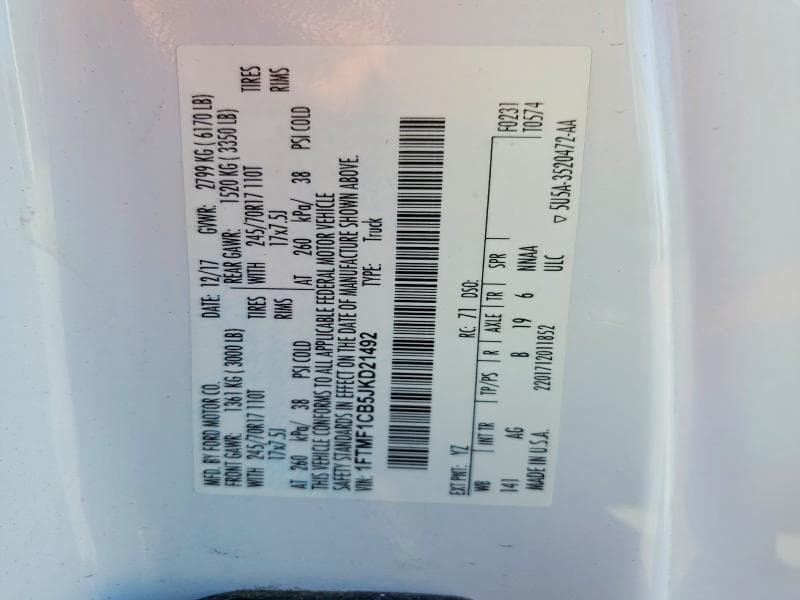 2018 FORD F150 12