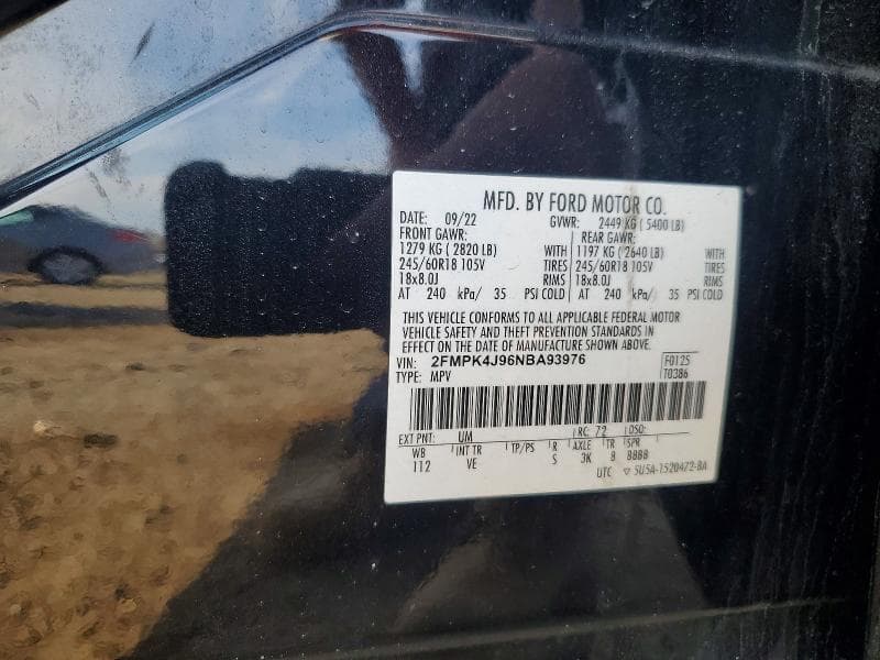 2022 FORD EDGE SEL 13