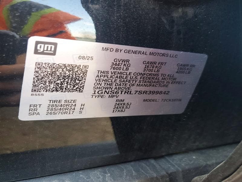 2025 CHEVROLET TAHOE K1500 HIGH COUNTRY 13