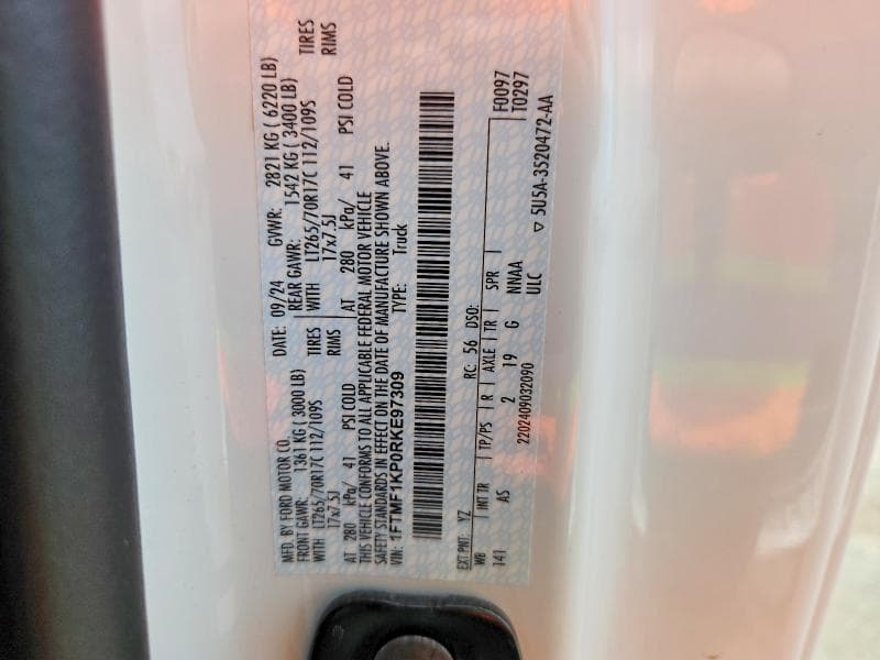 2024 FORD F150 XL 12