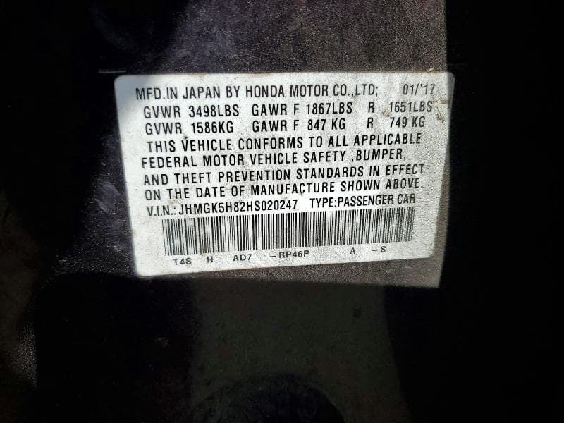 2017 HONDA FIT EX 13
