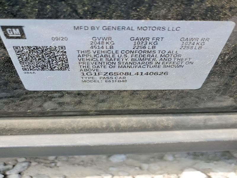 2020 CHEVROLET BOLT EV PREMIER 12