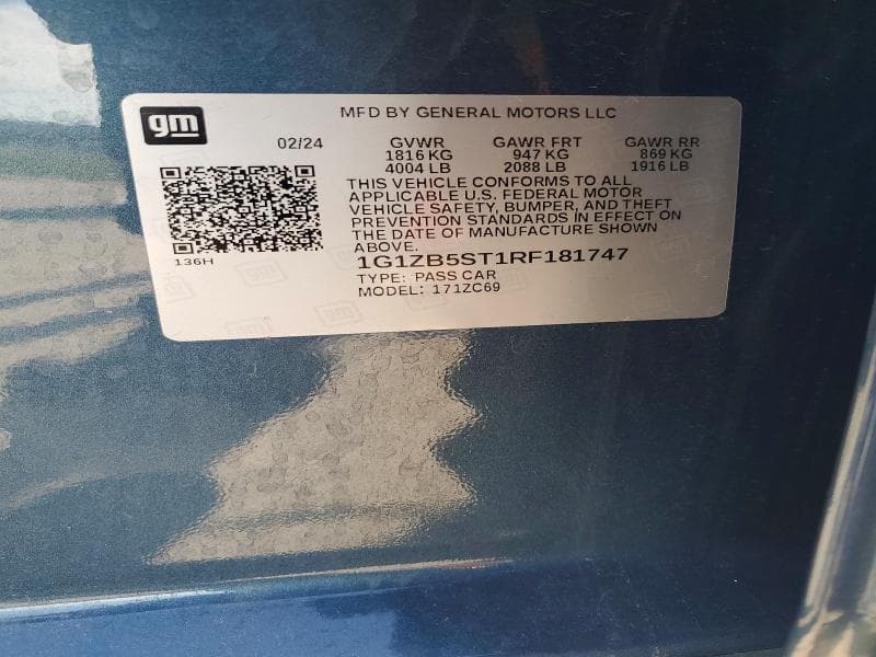2024 CHEVROLET MALIBU LS 12