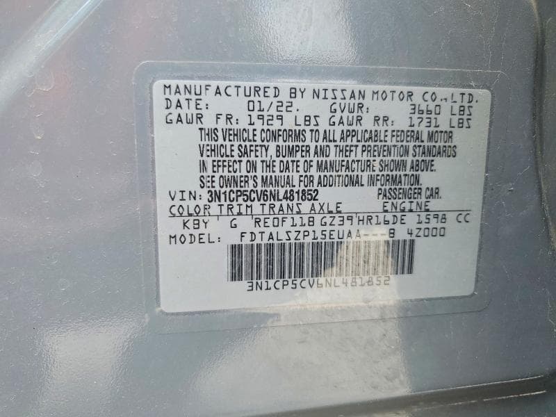 2022 NISSAN KICKS SV 13