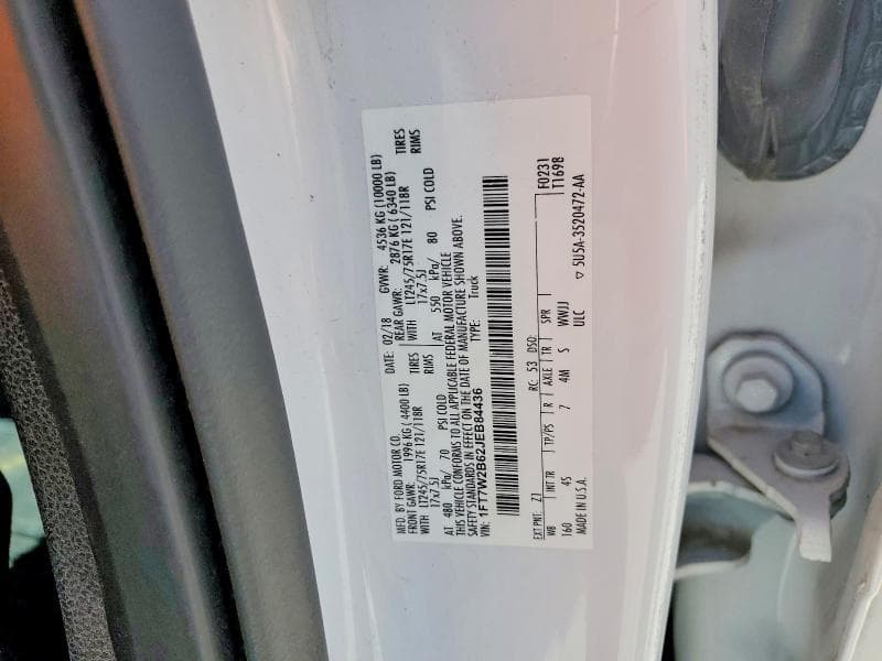 2018 FORD SUPER DUTY 12