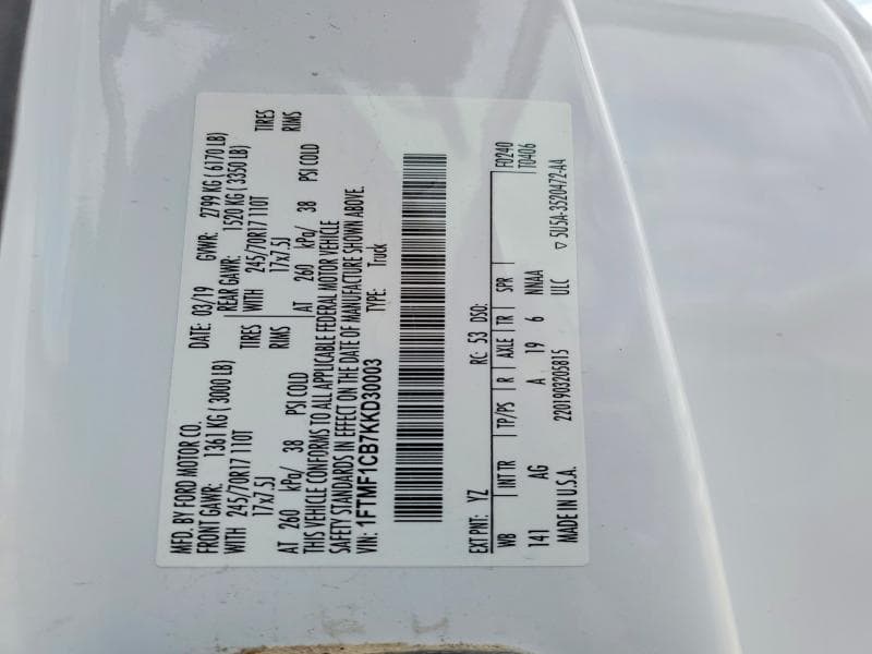 2019 FORD F150 13