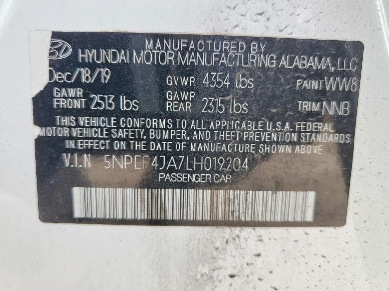 2020 HYUNDAI SONATA SEL 14