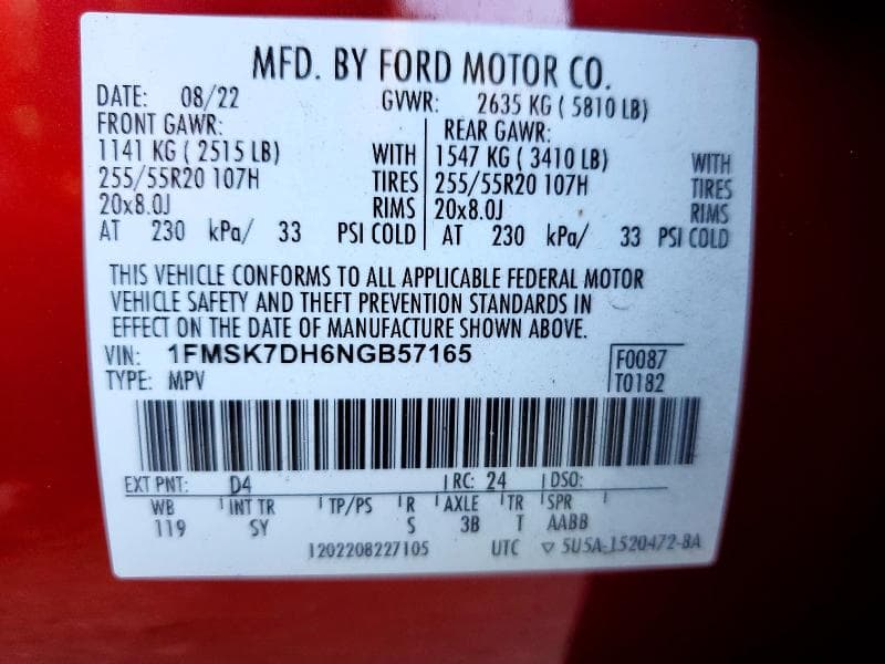 2022 FORD EXPLORER XLT 13