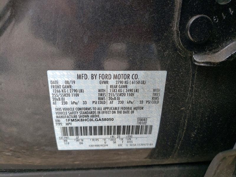 2020 FORD EXPLORER PLATINUM 13