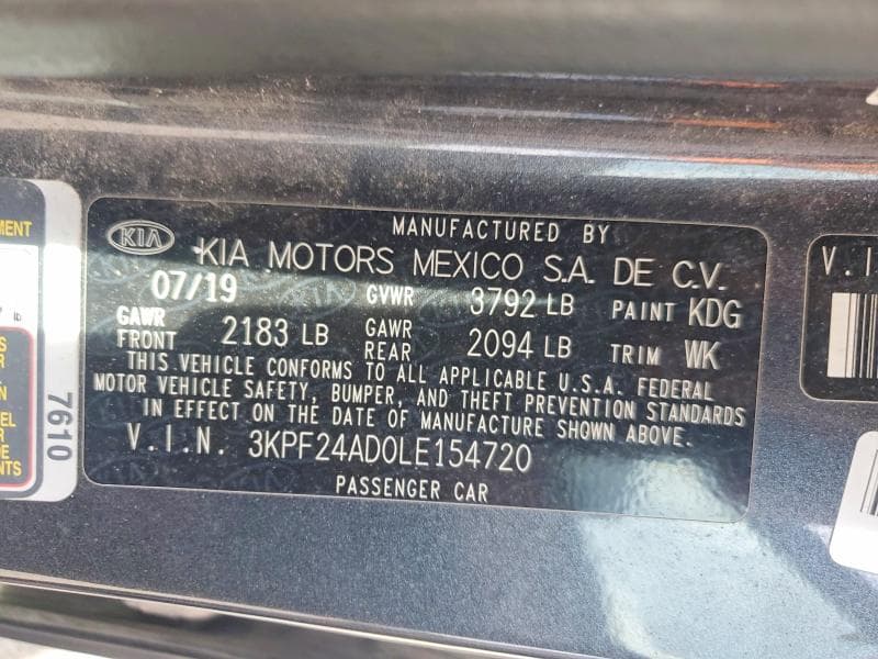 2020 KIA FORTE LXS 26
