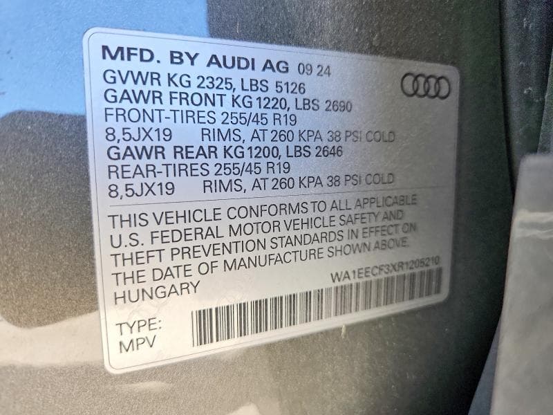 2024 AUDI Q3 PREMIUM PLUS S LINE 45 13