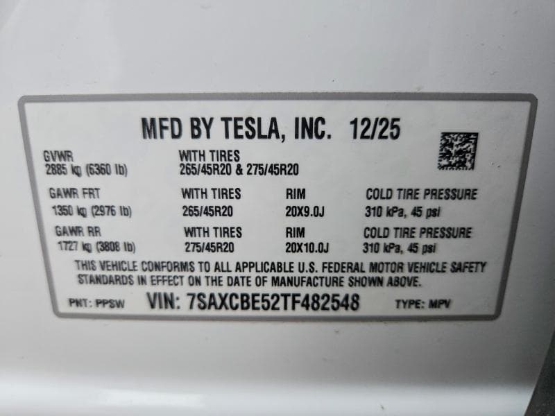 2026 TESLA MODEL X 13
