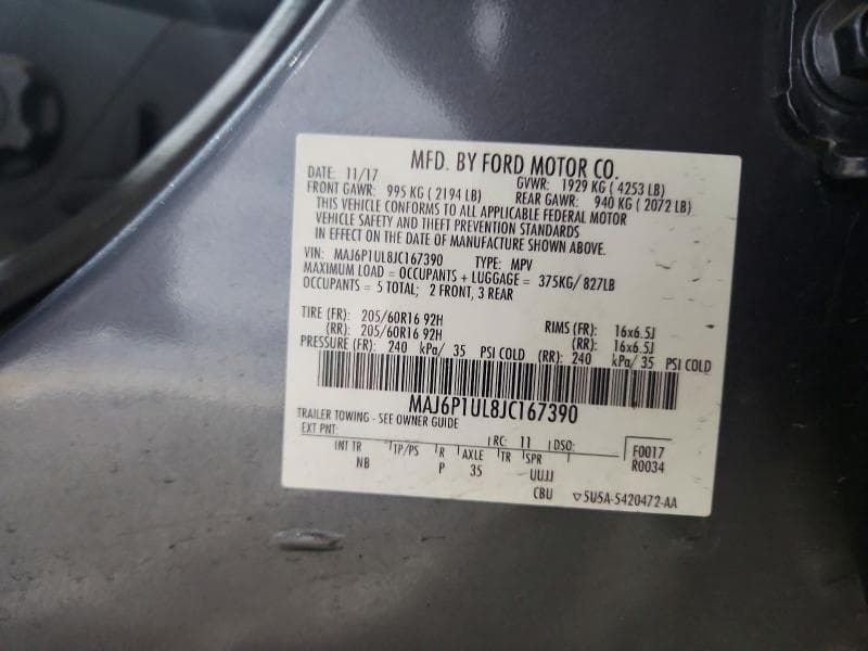 2018 FORD ECOSPORT SE 14