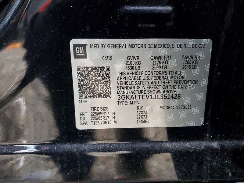 2018 GMC TERRAIN SLE 13