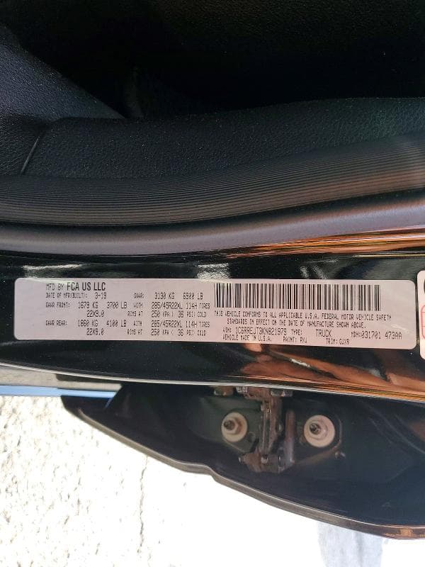 2019 RAM 1500 LARAMIE 13