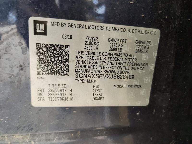 2018 CHEVROLET EQUINOX LT 13