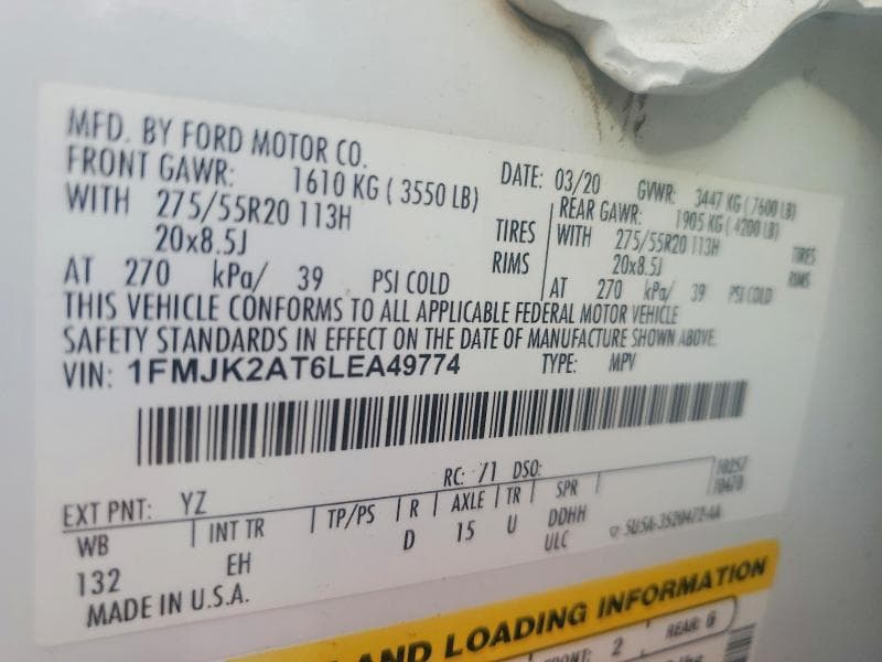 2020 FORD EXPEDITION MAX LIMITED 14