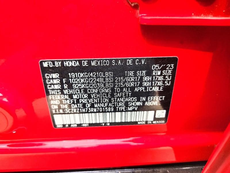 2024 HONDA HR-V EXL 14