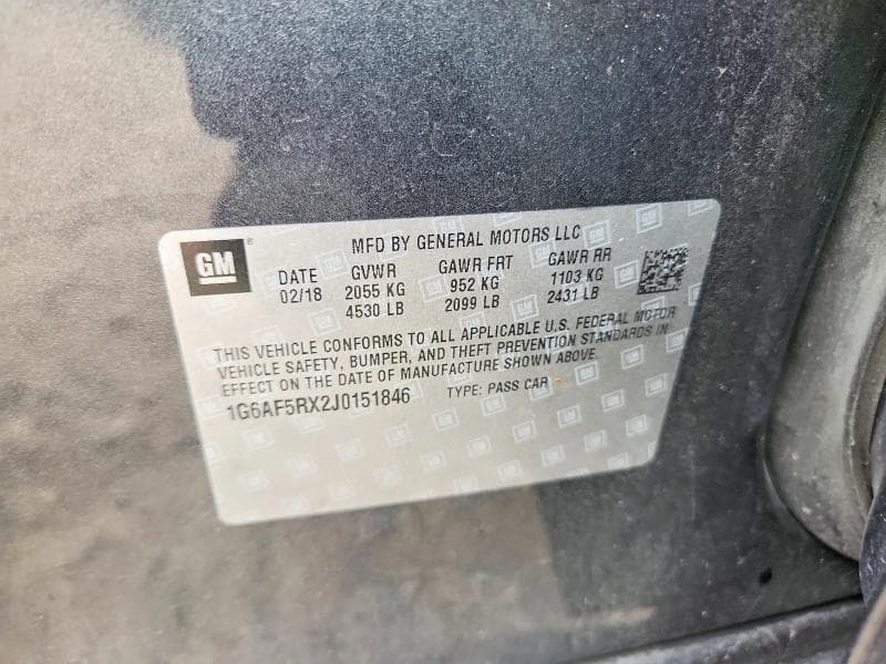 2018 CADILLAC ATS LUXURY 12