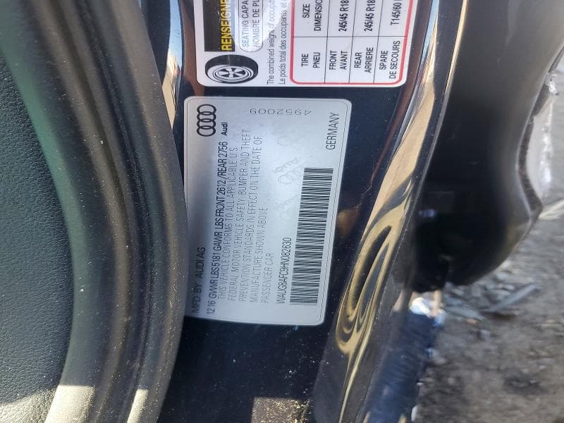2017 AUDI A6 PREMIUM PLUS 12