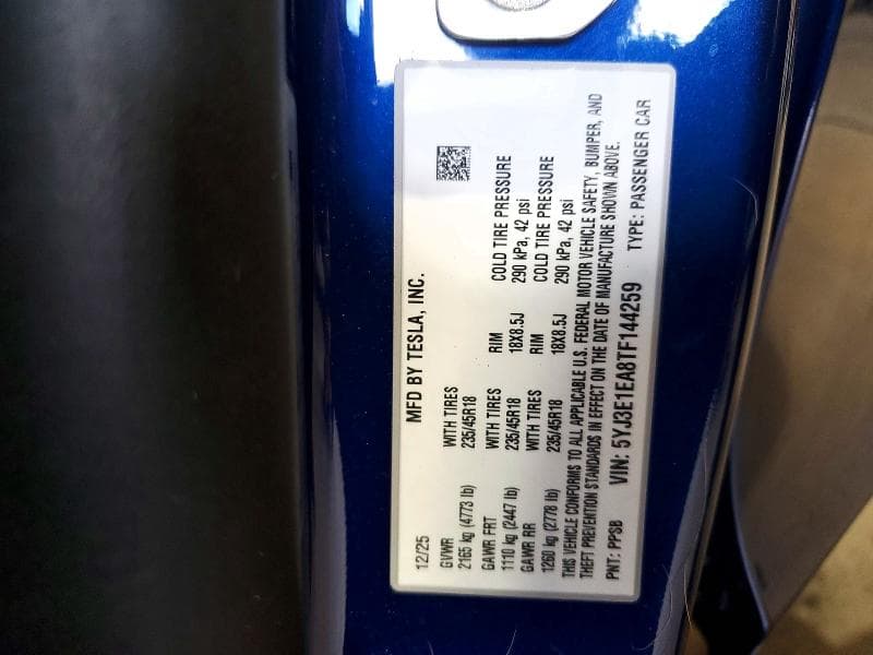 2026 TESLA MODEL 3 12