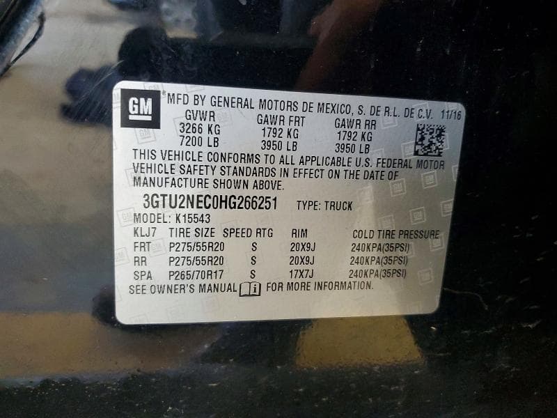 2017 GMC SIERRA K1500 SLT 12