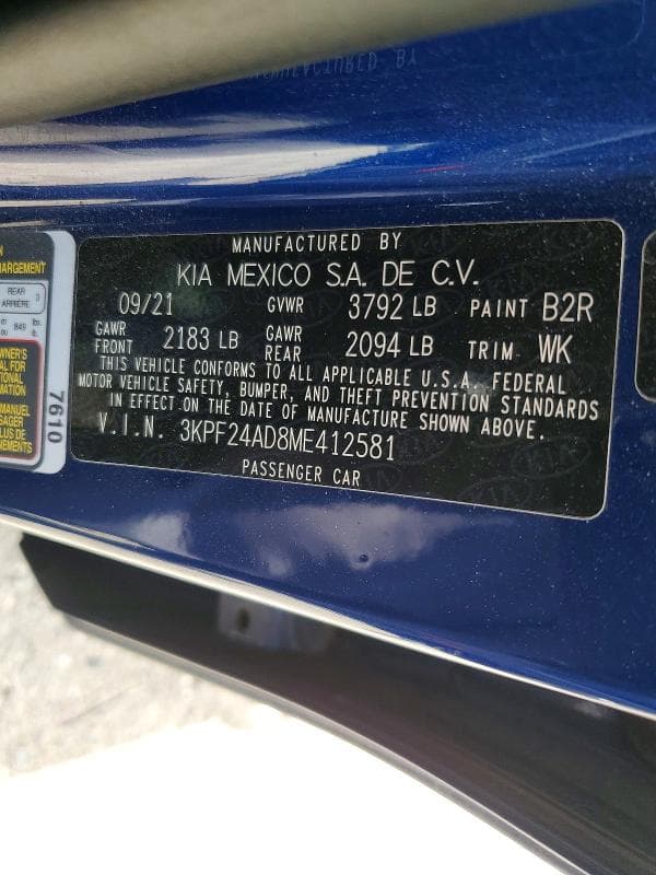 2021 KIA FORTE LXS 13