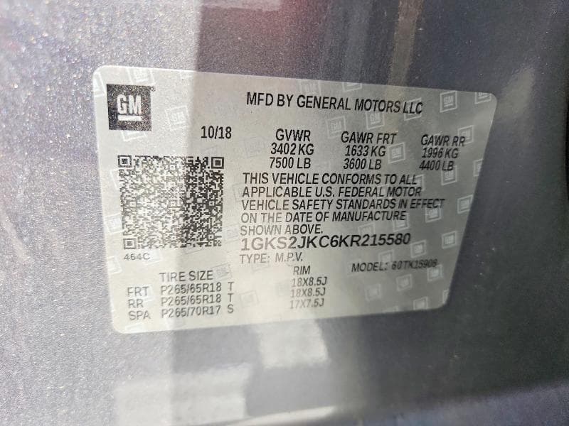 2019 GMC YUKON XL K1500 SLT 14