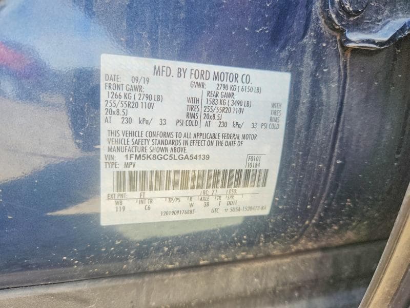 2020 FORD EXPLORER ST 13