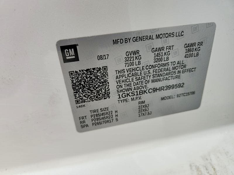2017 GMC YUKON SLT 13