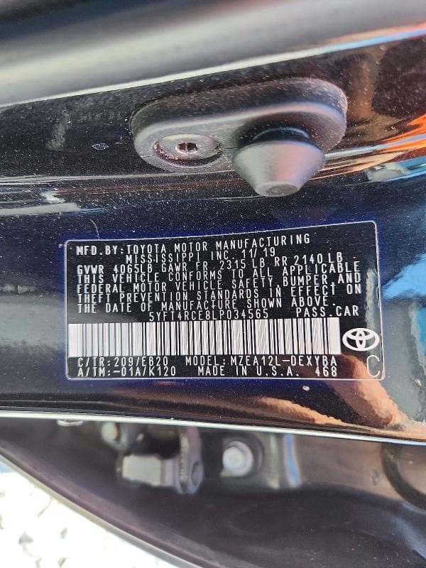 2020 TOYOTA COROLLA XSE 12