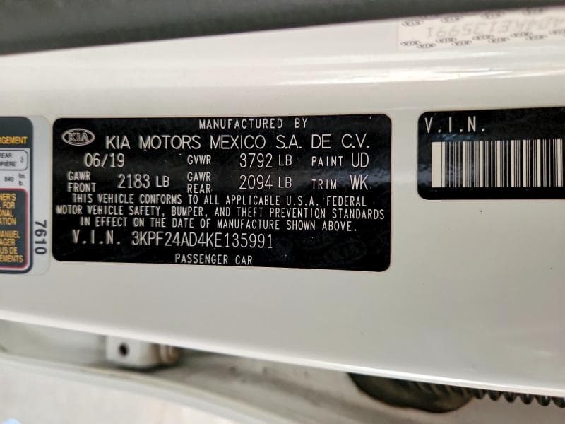 2019 KIA FORTE LXS 12