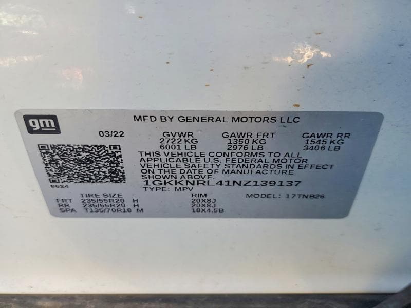 2022 GMC ACADIA SLE 14