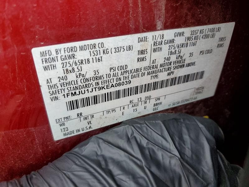 2019 FORD EXPEDITION XLT 13