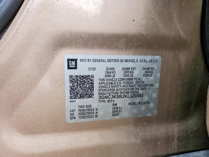 2019 CHEVROLET TRAX LS 13