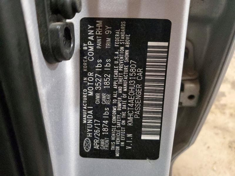 2017 HYUNDAI ACCENT SE 13