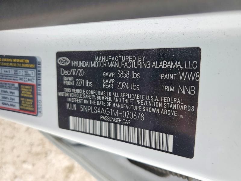 2021 HYUNDAI ELANTRA SEL 12