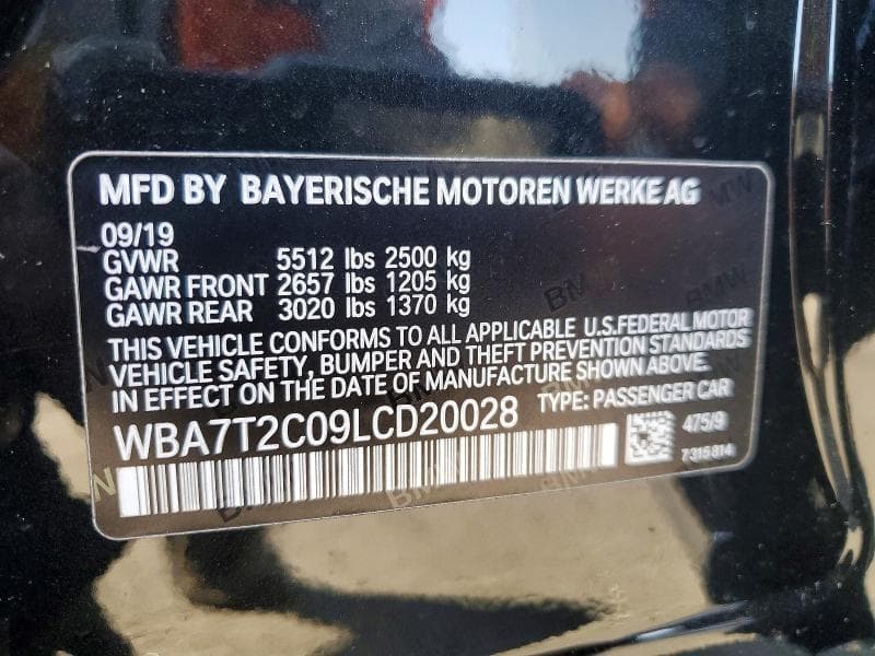 2020 BMW 740 I 12
