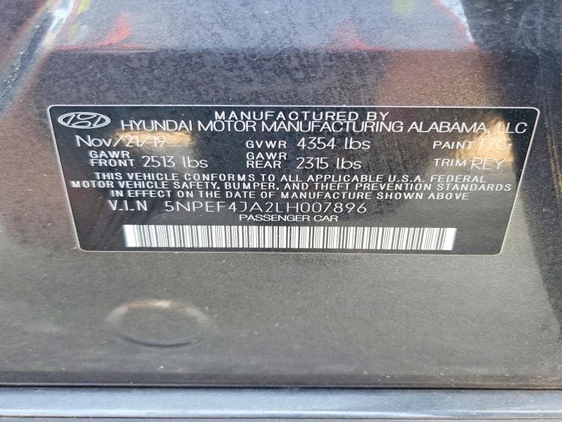 2020 HYUNDAI SONATA SEL 12
