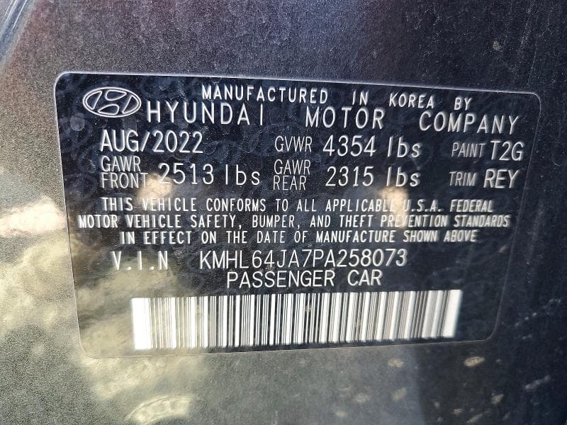 2023 HYUNDAI SONATA SEL 12