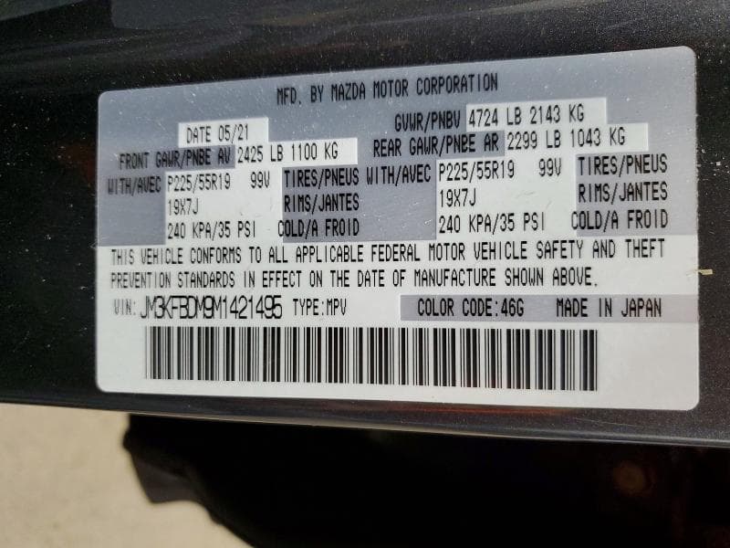 2021 MAZDA CX-5 GRAND TOURING 14