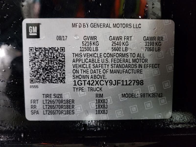 2018 GMC SIERRA K3500 SLT 12