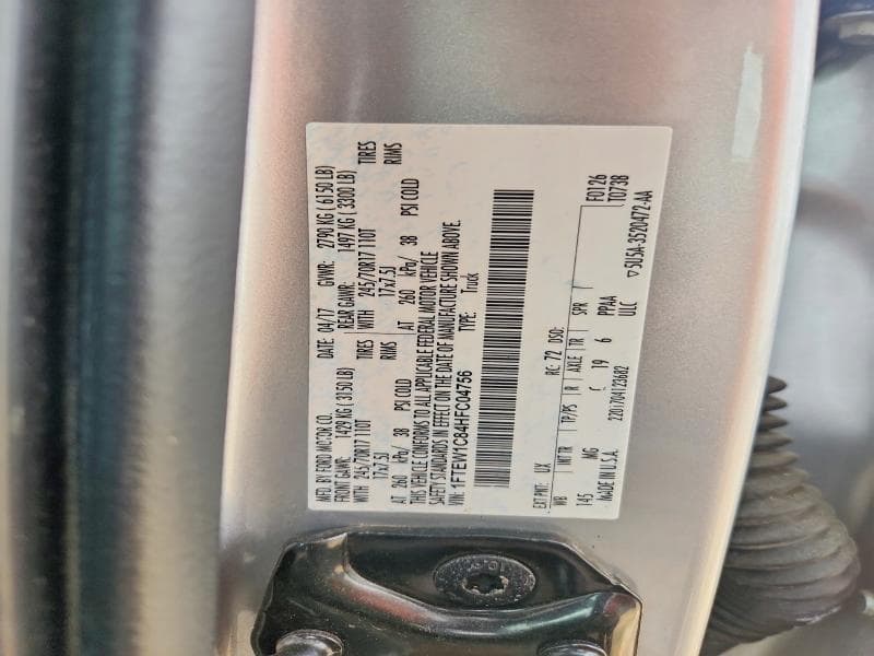 2017 FORD F150 SUPERCREW 13