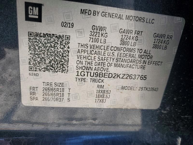 2019 GMC SIERRA K1500 SLE 13