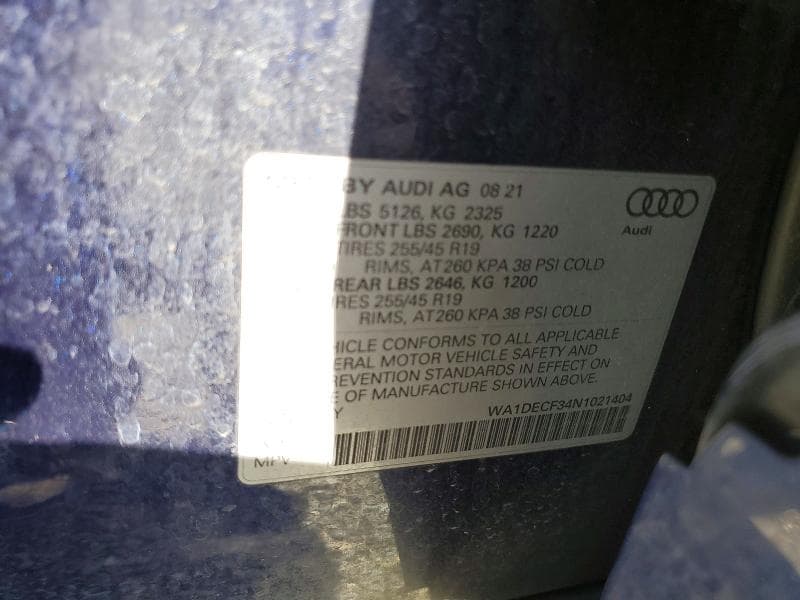 2022 AUDI Q3 PREMIUM S LINE 45 13
