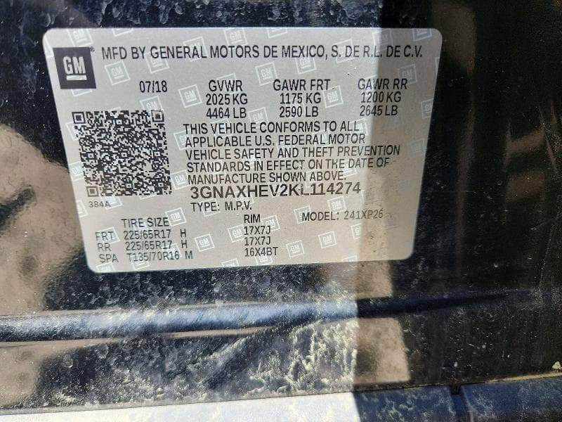 2019 CHEVROLET EQUINOX LS 14