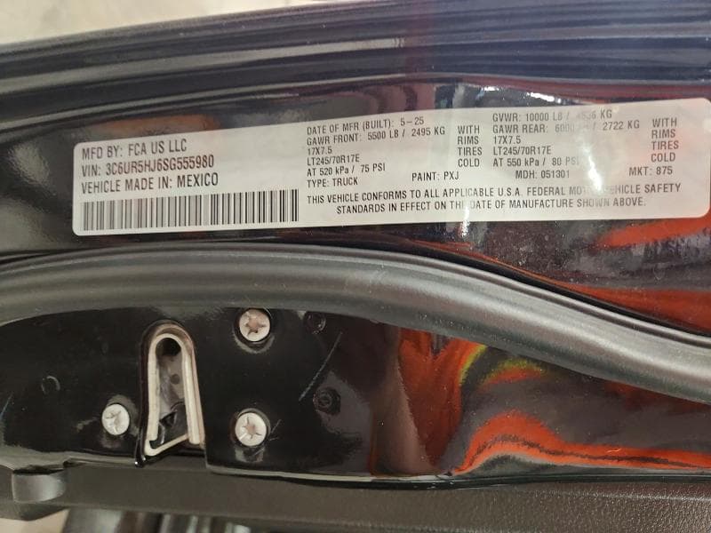 2025 RAM 2500 TRADESMAN 12