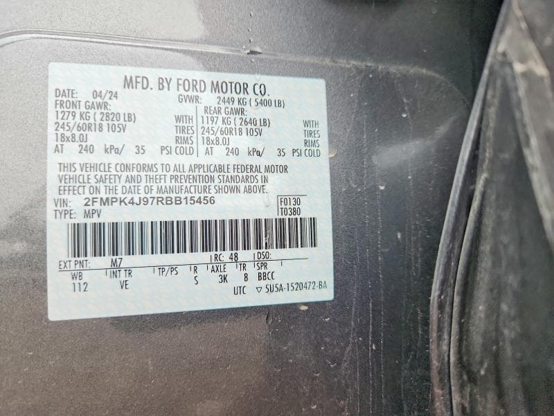 2024 FORD EDGE SEL 13