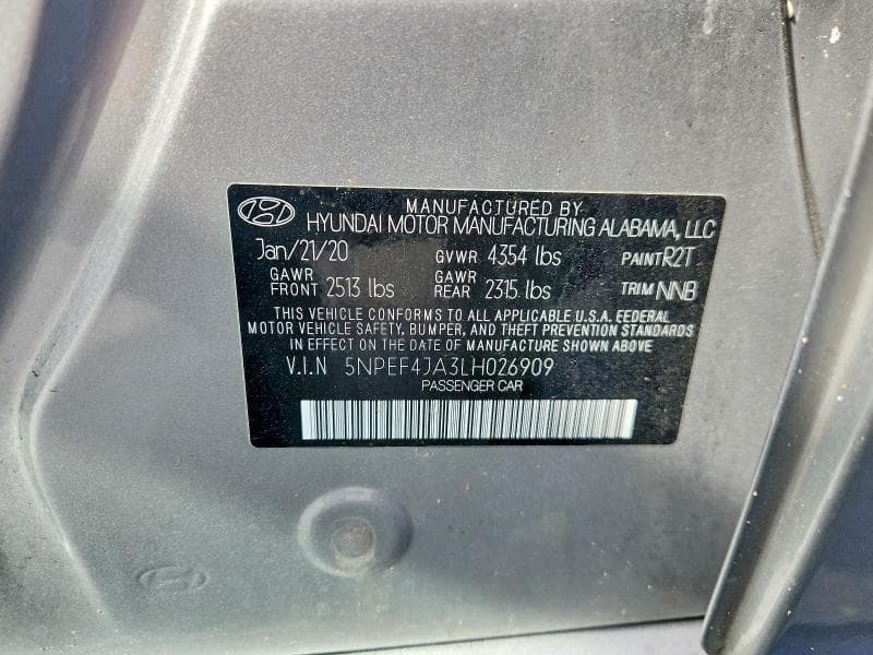 2020 HYUNDAI SONATA SEL 12